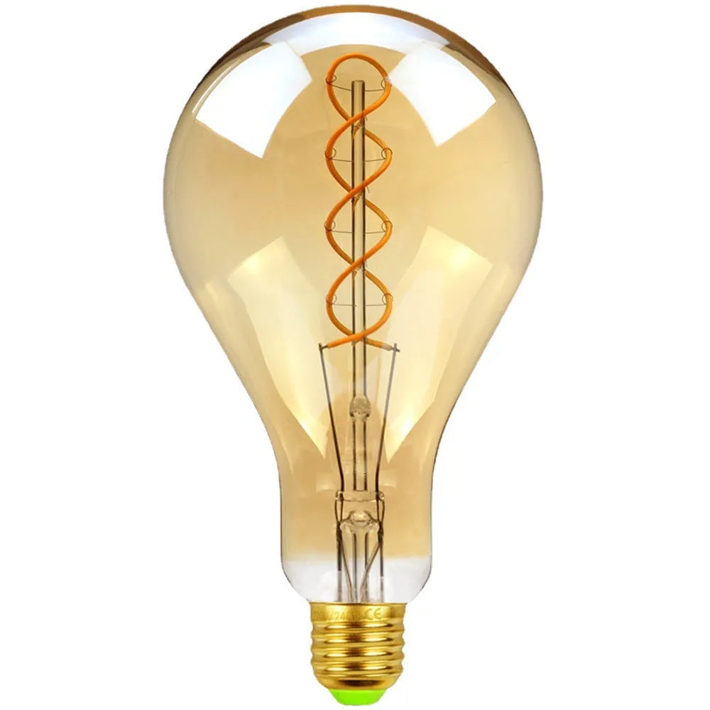 Double helix golden LED soft light strip measuring 110mm by 200mm