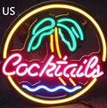 LED coffee neon billboard sign with mixed colour lights for commercial interior decoration