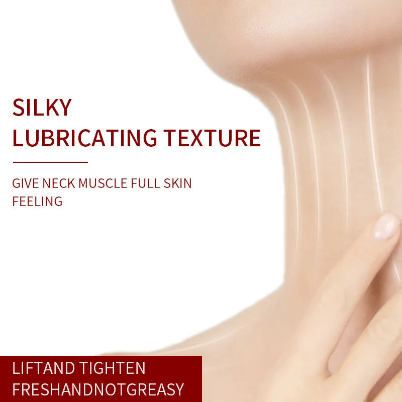 Roller neck cream with roller ball applicator, 120g formula in compact packaging