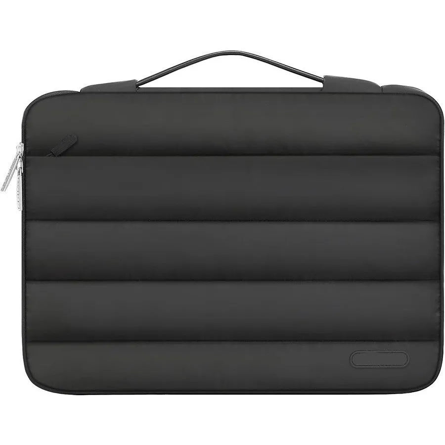 Velvet laptop bag in black, pink, light brown, or sand colour for 13.3 or 15.4 inch devices