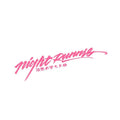 Nightwalker car decal sticker for rear windshield in black, colourful, or pink with text and number patterns