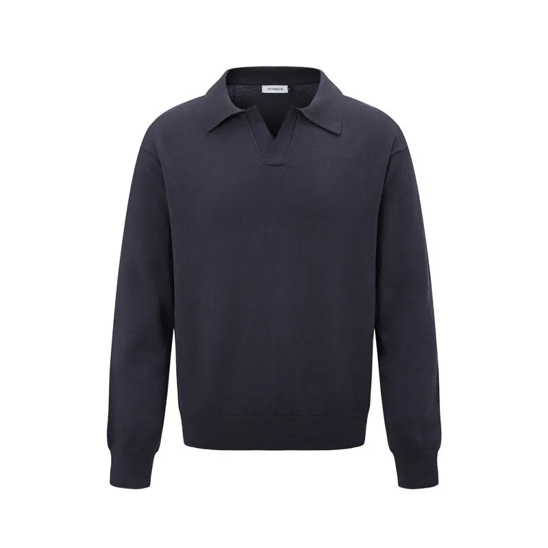 Loose acrylic blend bottoming shirt in pullover style for casual leisure wear