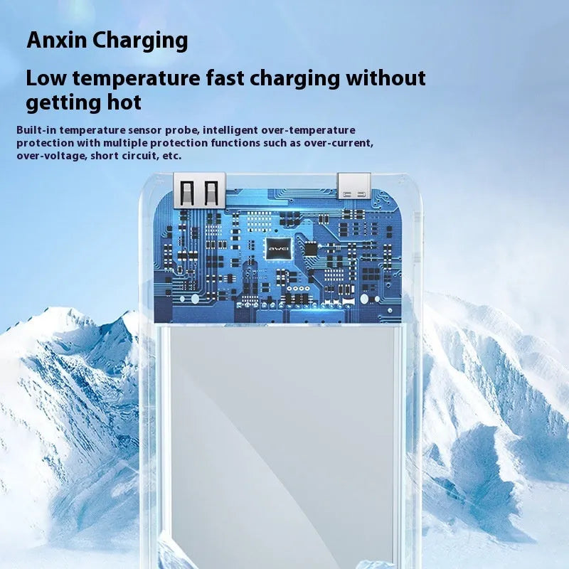 Fast charge power bank 10000mAh or 20000mAh, PVC shell, 68 × 15.5 × 141mm, black or white