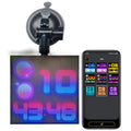 Bluetooth wireless LED car display screen with aluminium frame and 32x32 resolution