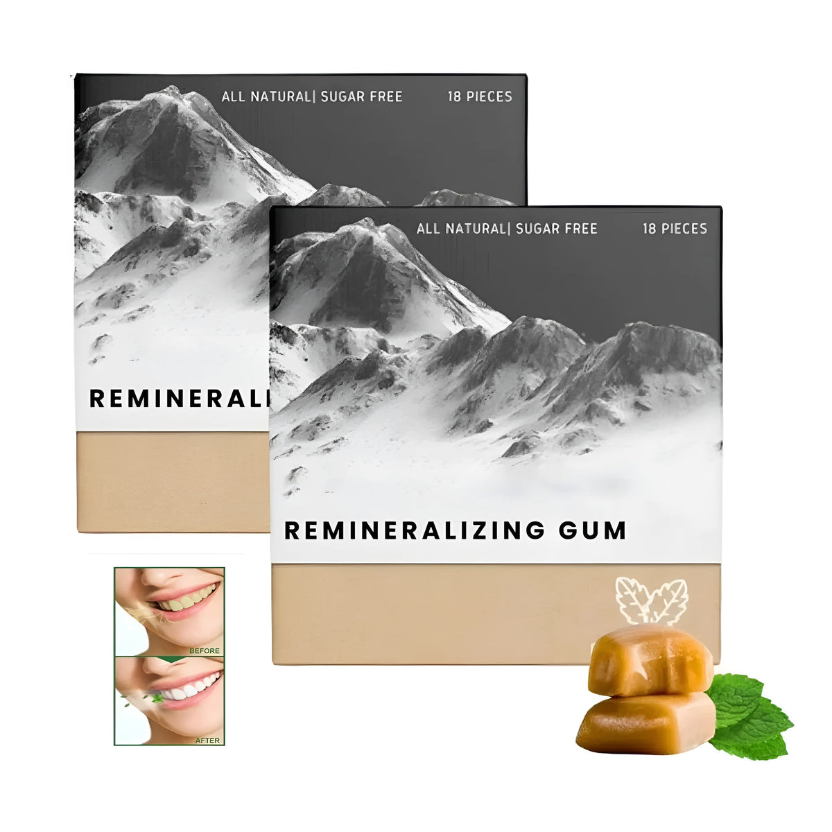 Box of 18 frankincense mint supplement capsules with boswellia serrata and peppermint oil