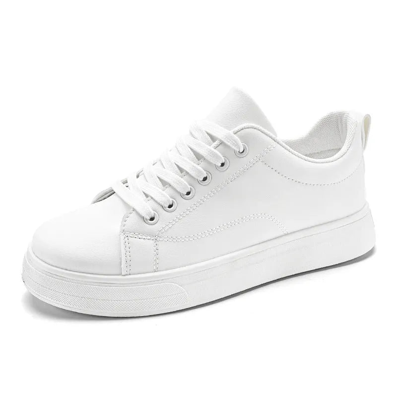 Men's low-top casual sneakers in Korean style with round toe and flat rubber sole