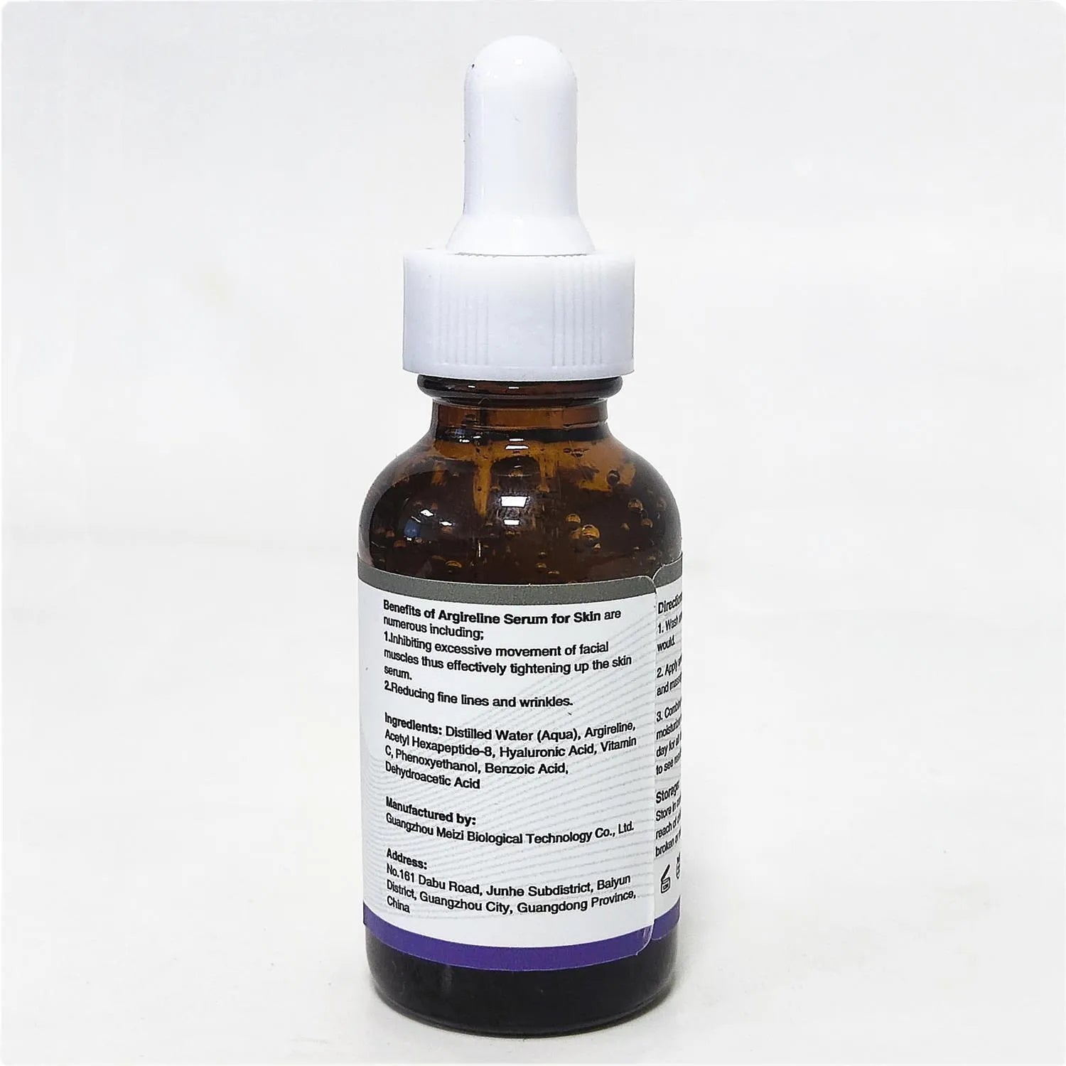 Six-peptide firming anti-wrinkle moisturising liquid in 30ml dropper bottle for all skin types