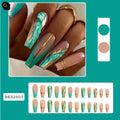 Ballet Wave Line finished nail stickers and jelly glue tube for home nail art application