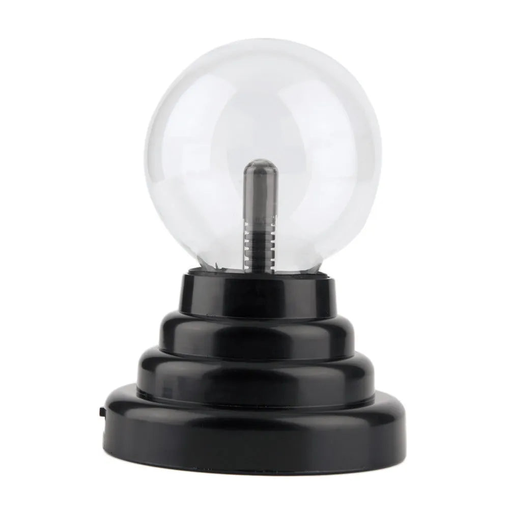 Colourful anti-radiation magic ball light with 7.62 cm glass sphere on ABS base