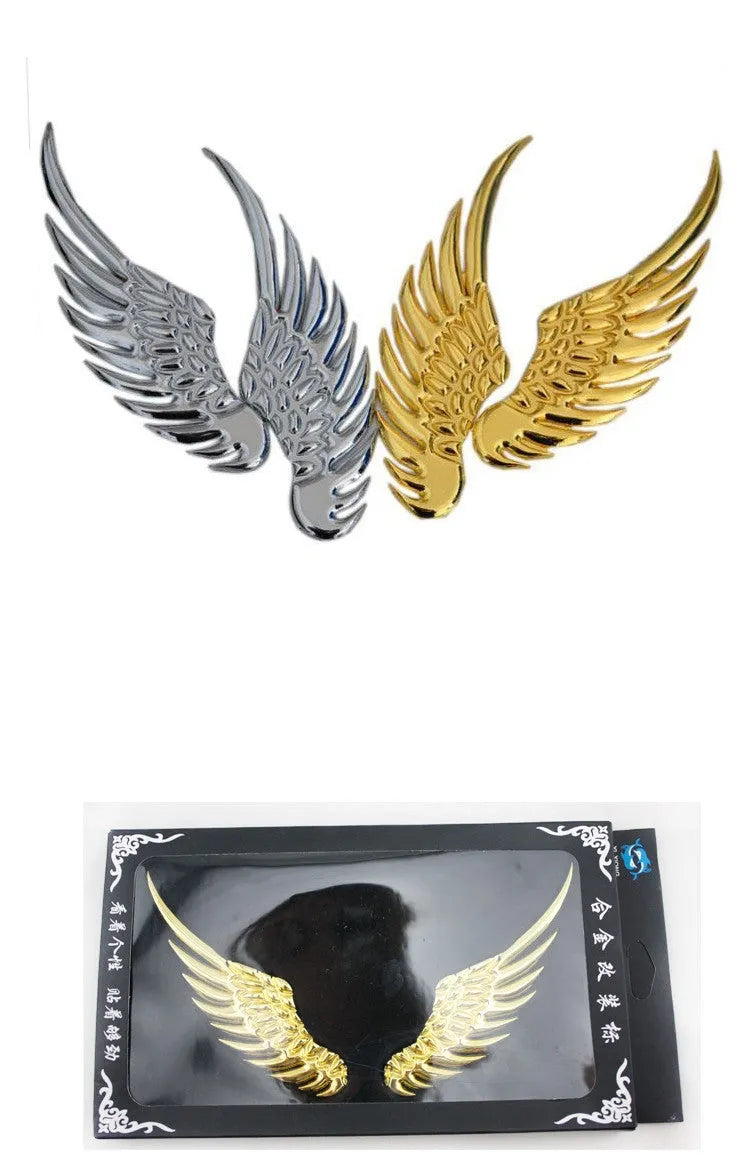 3D car window glass labeling stickers in Gold or Silver, self-adhesive decals for vehicle glass decoration