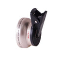 LIEQI 0.45x wide-angle mobile phone camera lens with macro capability in silver finish