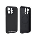 Black iPhone phone case shown for 13 Pro, 14 Pro and 15 Pro model compatibility.