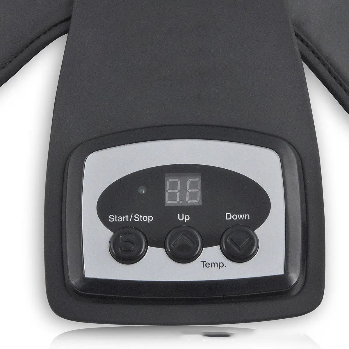 Infrared knee massager with adjustable temperature control and included knee and shoulder pads