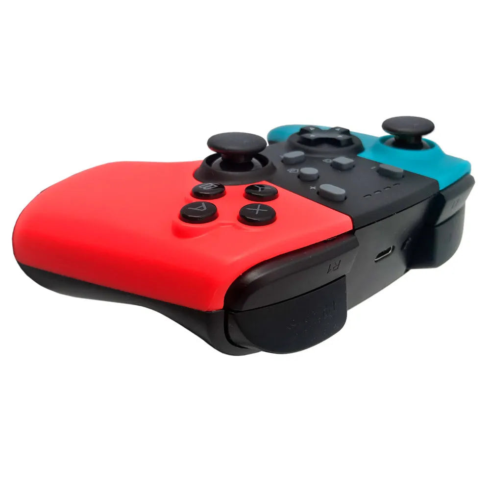 Wireless Nintendo Switch Pro controller with ergonomic design and analogue sticks