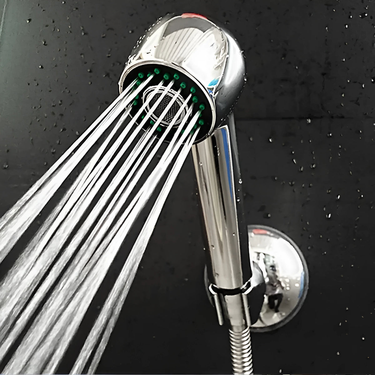 Chrome plated pull out spray shower head replacement for kitchen and bathroom taps with spray function