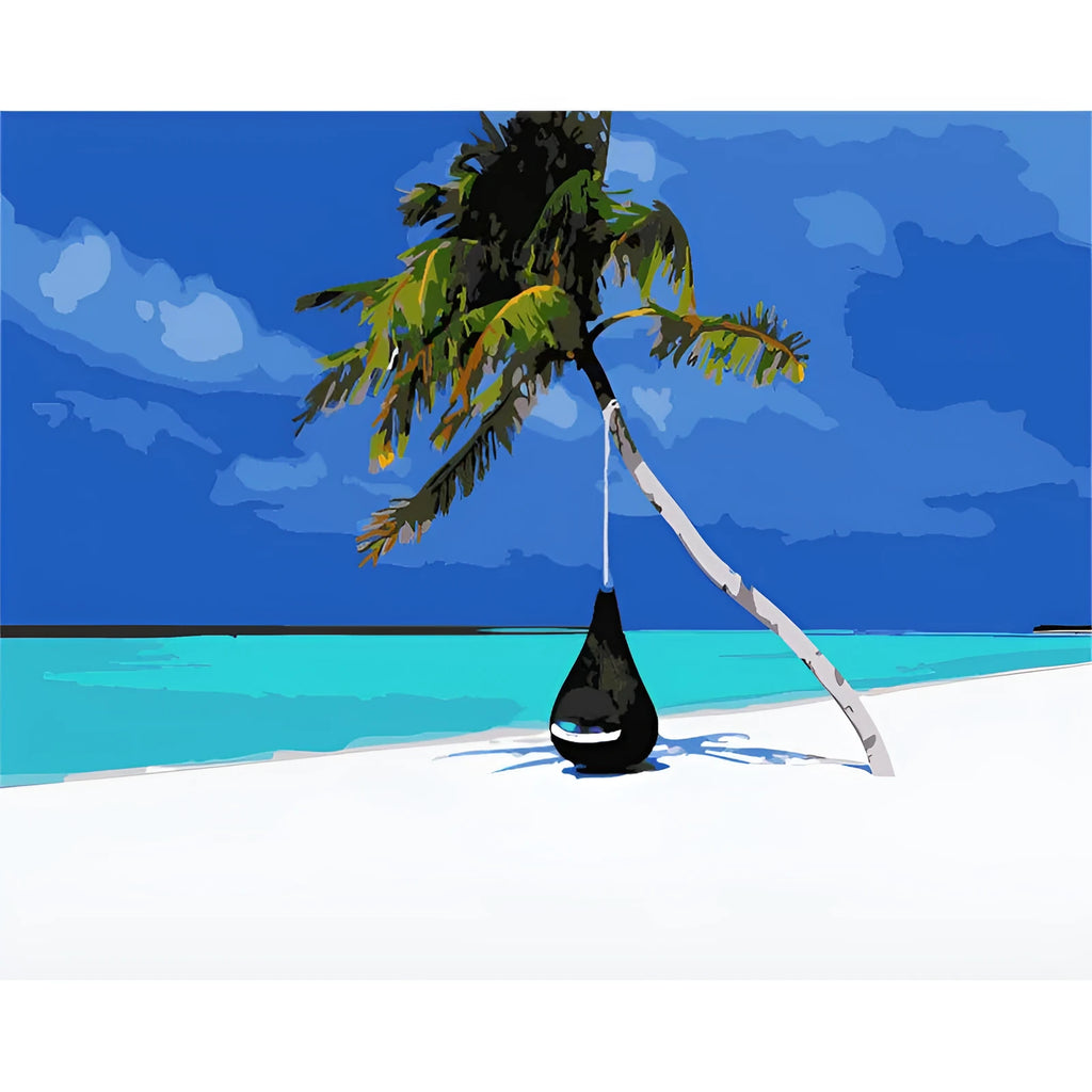 Digital oil painting canvas artwork in Kz918 abstract style measuring 40 by 50 centimetres