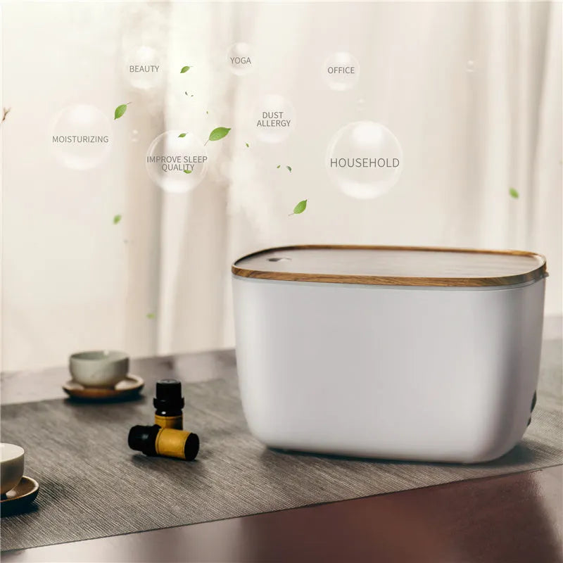 GX-22K white household ultrasonic humidifier and essential oil diffuser with night light.