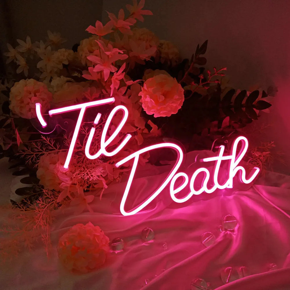 400mm USB-powered LED letter-shaped neon light with acrylic shell in one of five colour styles.