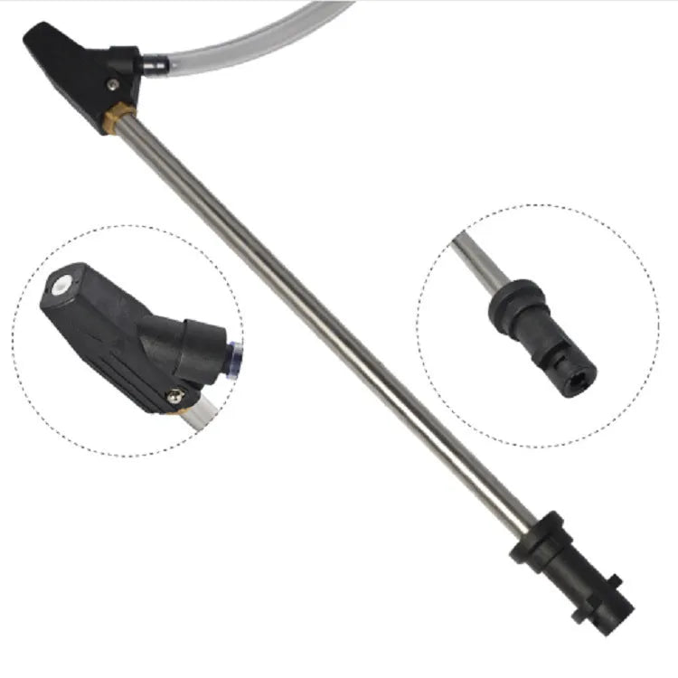Ceramic derusting nozzle with stainless steel handle for high-pressure sand blasting machines