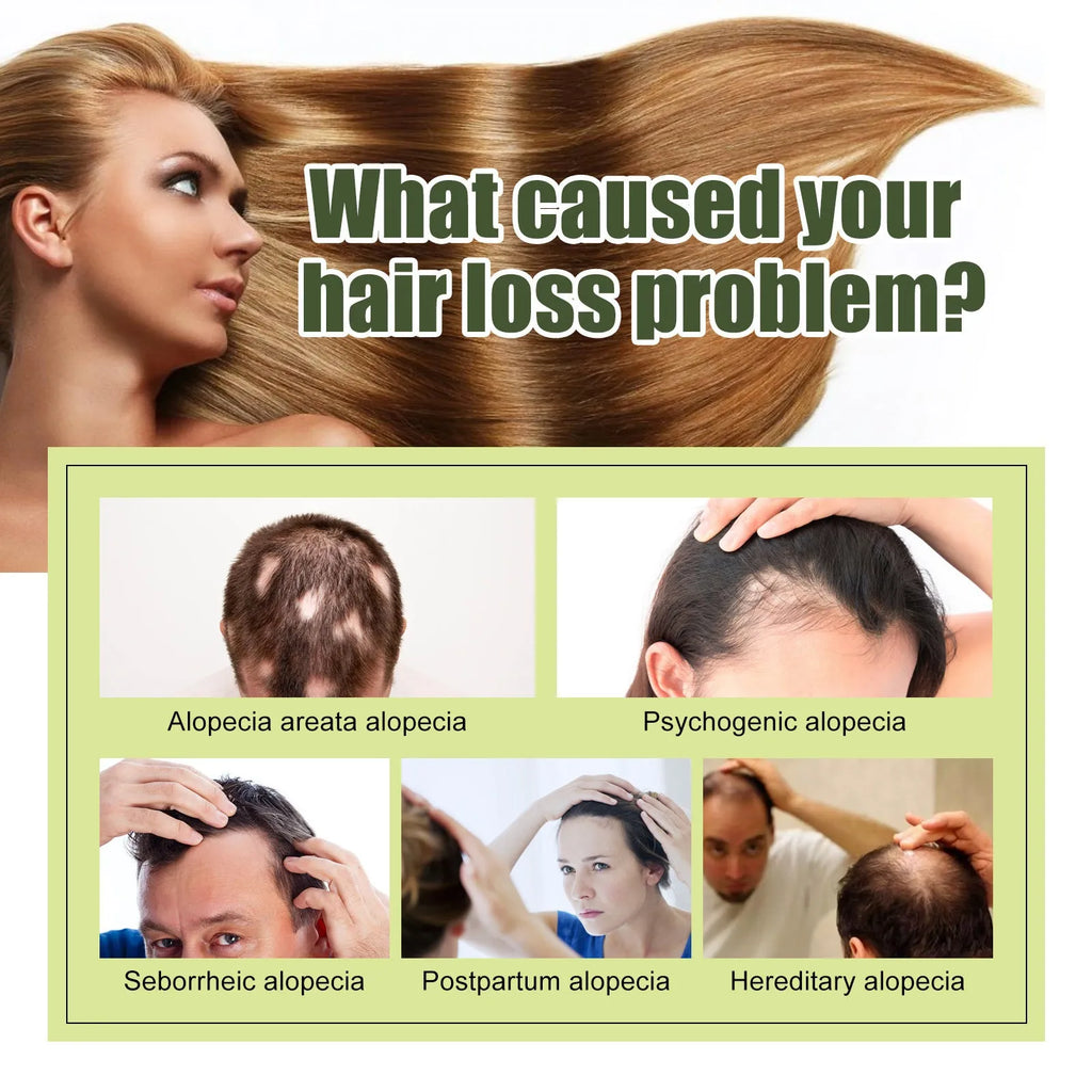 60ml bottle of anti-fall hair repair essential oil for dry brittle hair and split ends