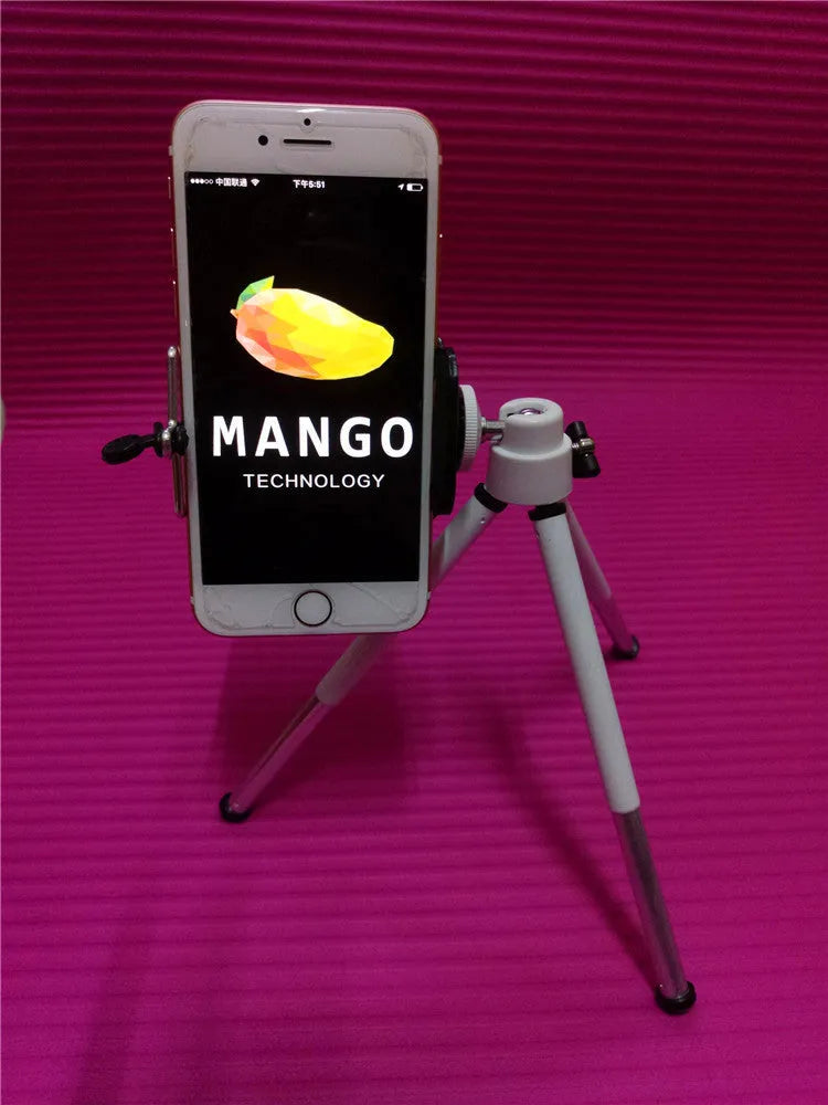 Black and silver desktop phone holder with a two-section bracket for smartphones