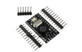 Arduino Mini Pro professional microcontroller circuit board showing Atmega328P chip and pin headers.