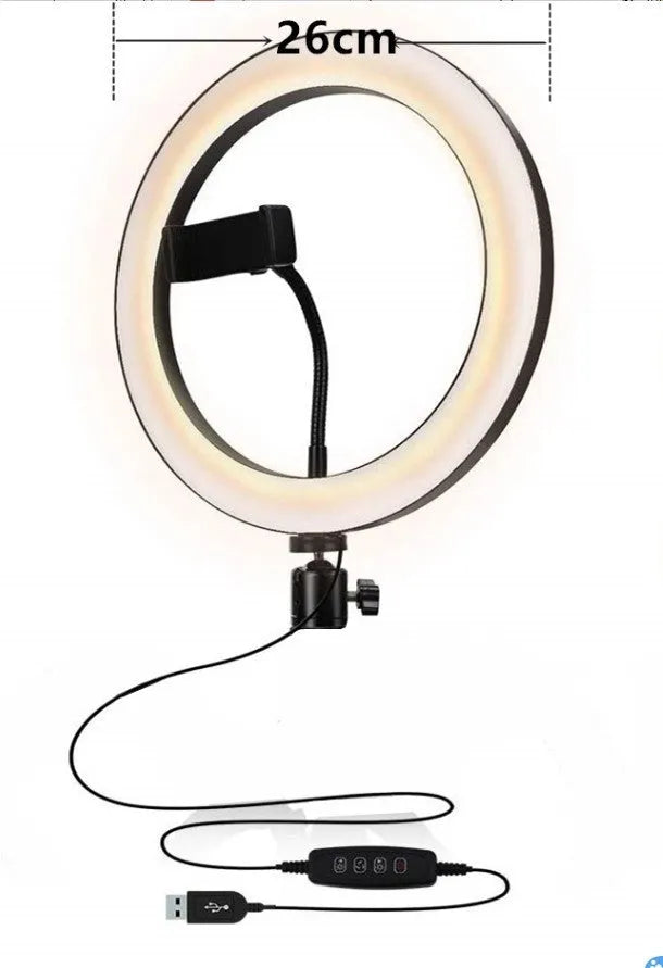 Adjustable aluminium telescopic live phone stand extended to various heights