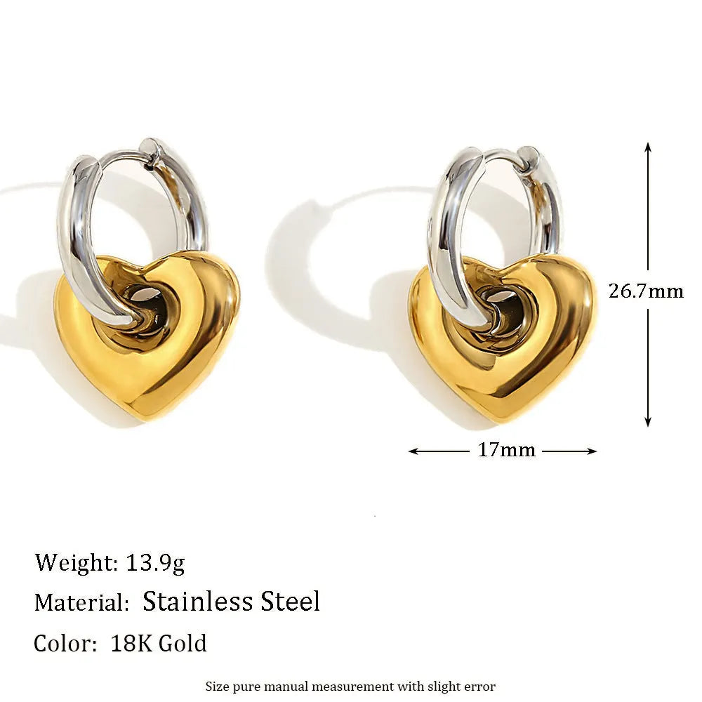 Gold electroplated geometric jewellery set with earrings, necklace, and bracelet