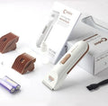 White electric pet hair clipper with ceramic blade for cat and dog grooming