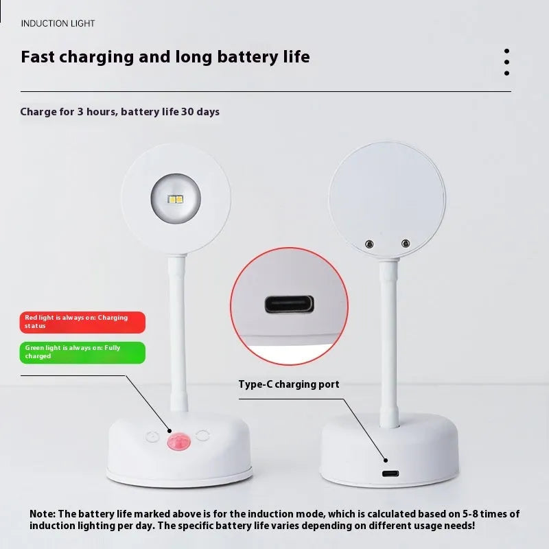 Rechargeable wireless wall lamp with geometric design and magnetic mounting system