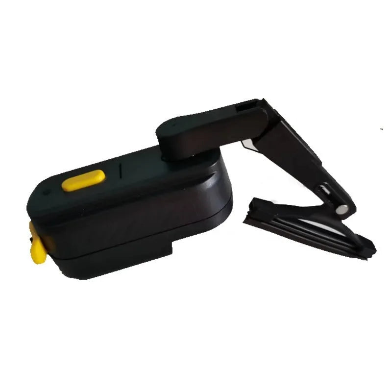 Black motorcycle helmet wiper unit with 65mm rubber blade for wet weather riding visibility