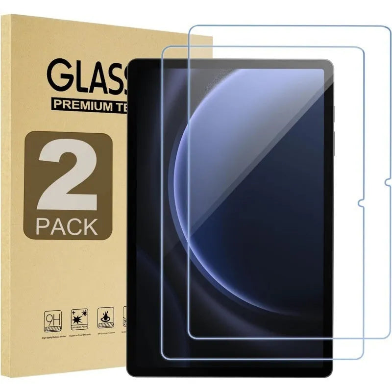 Samsung Galaxy Tab tempered glass screen protector showing straight edge and 2.5D arc edge options.