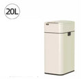 Stainless steel square inductive smart trash can with large capacity for kitchen or office