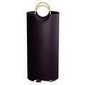 Portable round plastic trash can 38cm wide 72cm tall with removable garbage bag