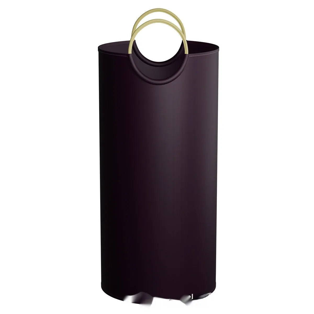 Portable round plastic trash can 38cm wide 72cm tall with removable garbage bag