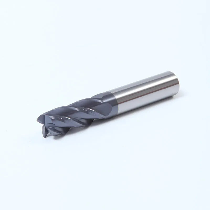 Carbide milling cutter with spiral cutting edge and straight shank design