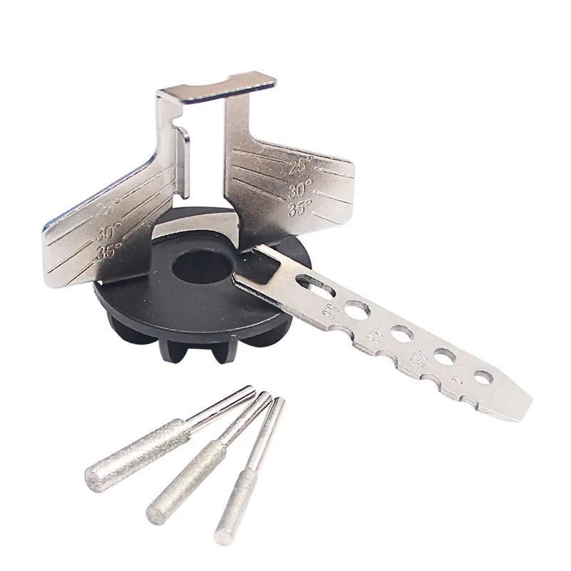 Silver electric chain grinder accessories for band saw blades showing 20mm metal construction