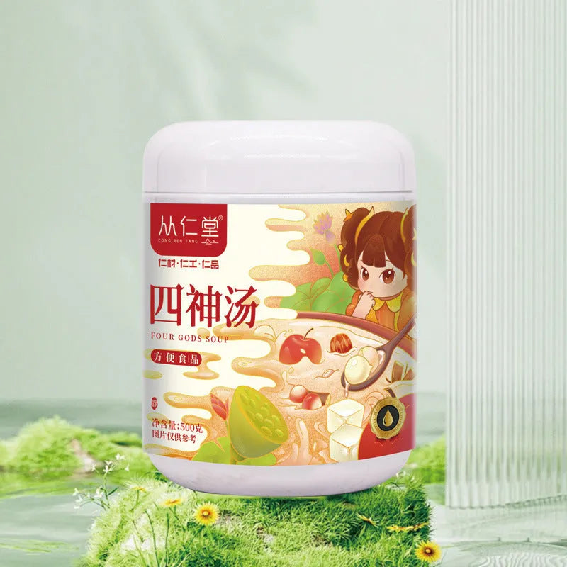 Box of children's spleen and stomach health herbal tea with 12 individual 100ML packets of traditional Chinese medicine decoction