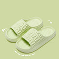 Leaf texture design EVA slippers in multiple colours with non-slip soles for indoor use