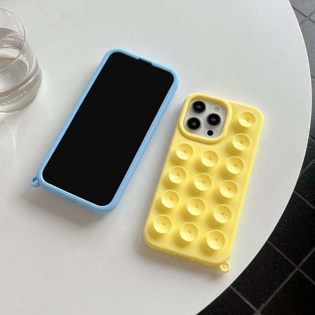 Silicone phone case with bracket and magnetic suction in black, pink, purple, rose red, yellow, blue for iPhone 11-16 Pro Max
