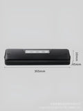 Black automatic vacuum sealer machine for household food preservation and item storage