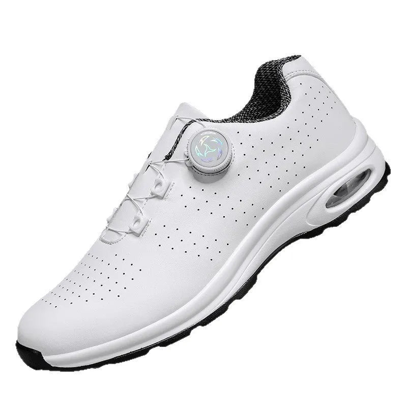Low top tennis shoes in black with mesh upper, cross shoulder straps, and composite sole