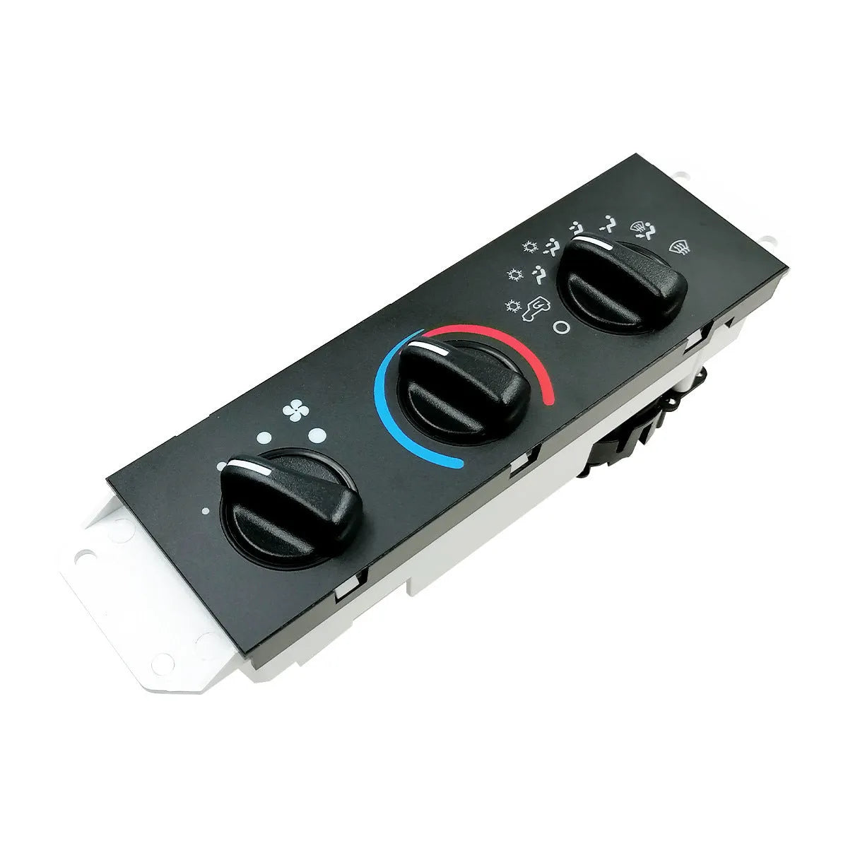Black Jeep Wrangler air conditioning control panel for 2005-2006 models with switch controls