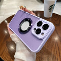 Frosted PC iPhone 15 phone case with magnetic skin suction in blue colour showing shockproof protection