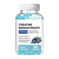 Container of 60 creatine monohydrate supplement gummies, a chewable sports nutrition product.