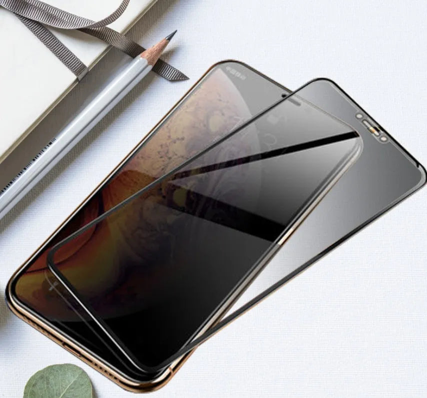 Tempered glass screen protector for Samsung Galaxy smartphones showing full-screen coverage.