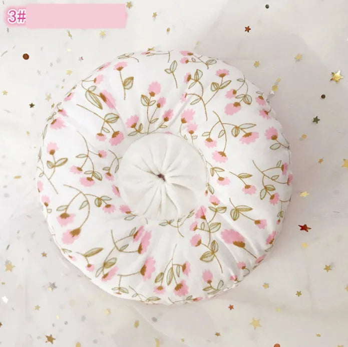 Soft cotton cat collar headgear with princess cartoon print, PP cotton padding, adjustable 10-38cm, 13 colours