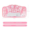 Hexagonal dragon crane machine cartoon anime pattern cloth mouse pad measuring 75x40cm