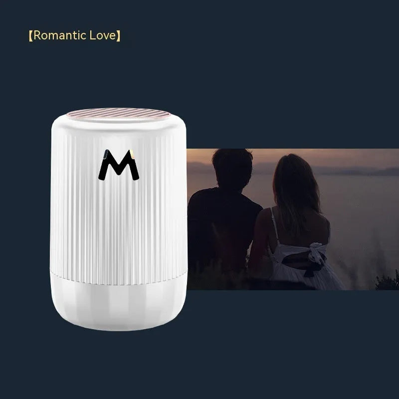 Solid car aromatherapy decoration cup in one of four colours, measuring 10cm by 6cm.
