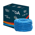 Blue and grey gigabit oxygen-free copper unshielded network cable roll